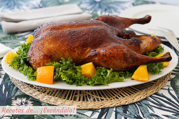 Receta de pato a la naranja al horno, facil y delicioso