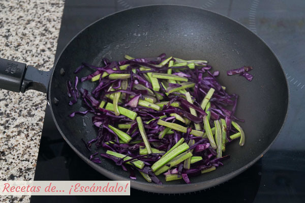Verduras para arroz salteado