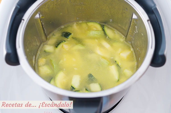 Ingredientes crema de calabacin
