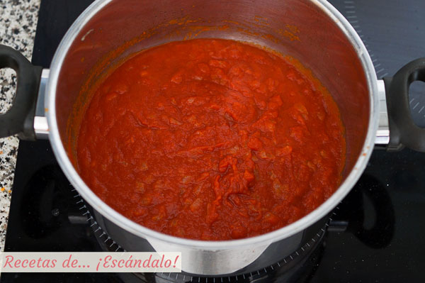 Salsa de tomate casera