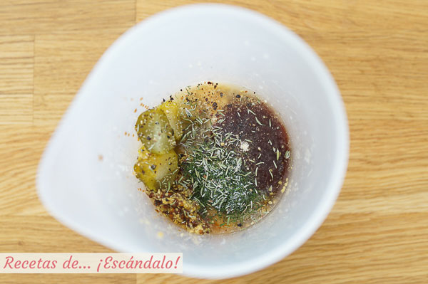 Ingredientes salsa para hamburguesas big mac