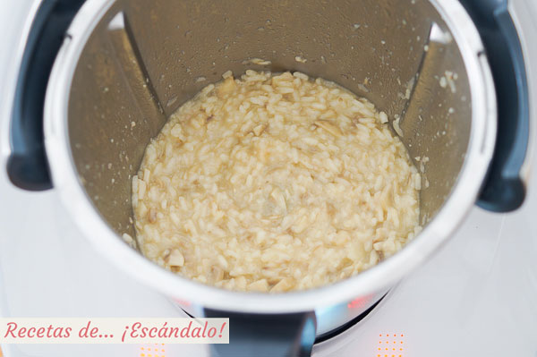 Risotto de champinones thermomix