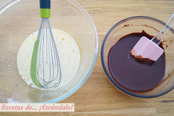 Ingredientes brownie de chocolate