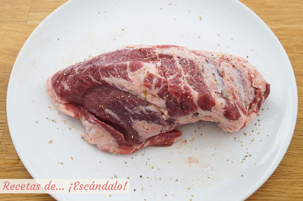 Presa de cerdo iberico