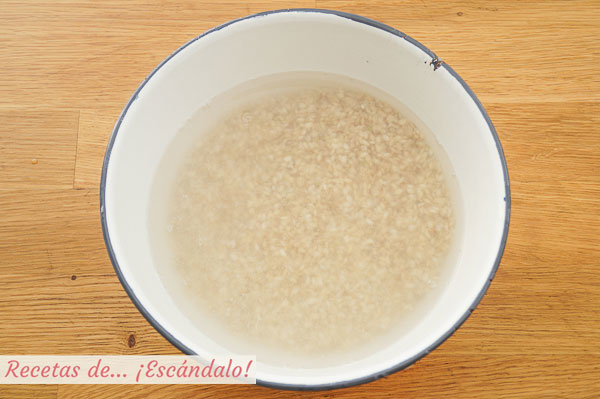 Lavar arroz integral