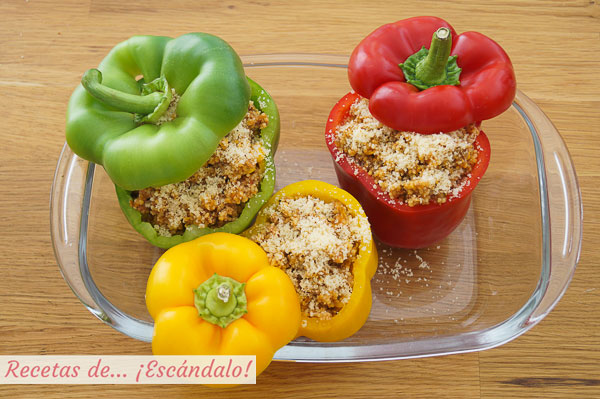 Pimientos rellenos caseros