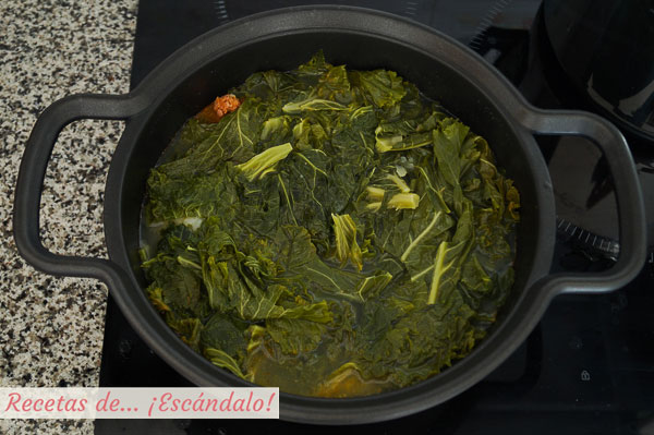 Ingredientes lacon con grelos