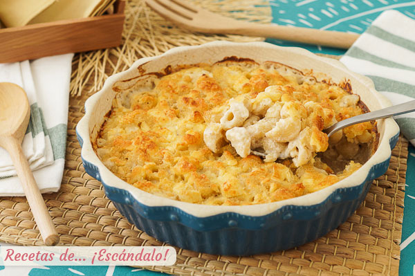 Como hacer mac and cheese o macarrones con queso, una receta de pasta irresistible