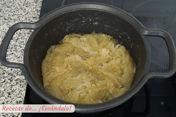 Cabello de angel casero con calabaza cidra