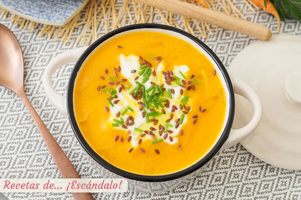 Como hacer crema de zanahoria con thermomix, cremosa y muy rica
