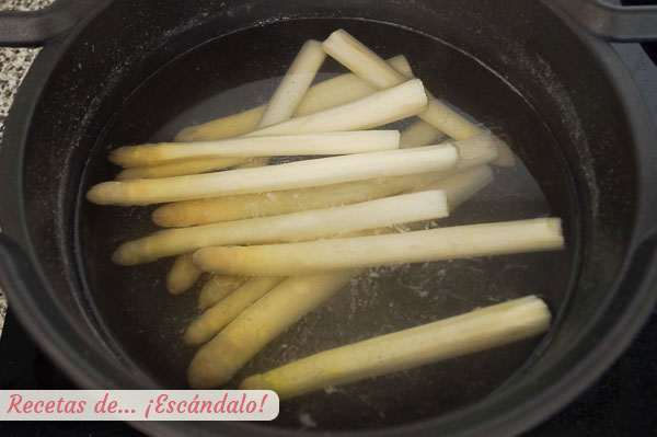 Receta esparragos blancos cocidos