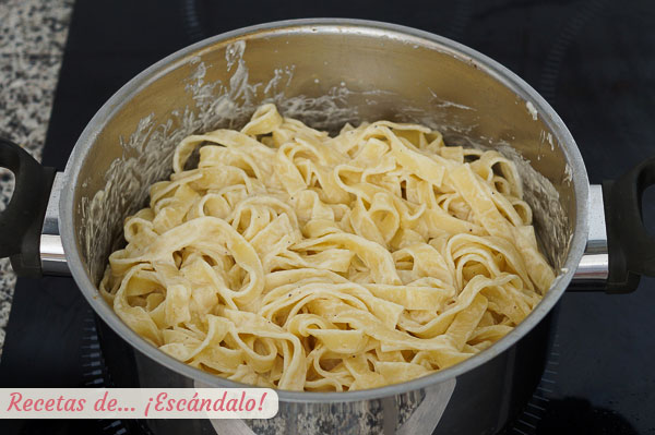 Fetuccini Alfredo caseros