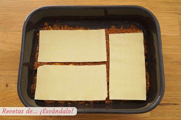 Placas lasana bolonesa