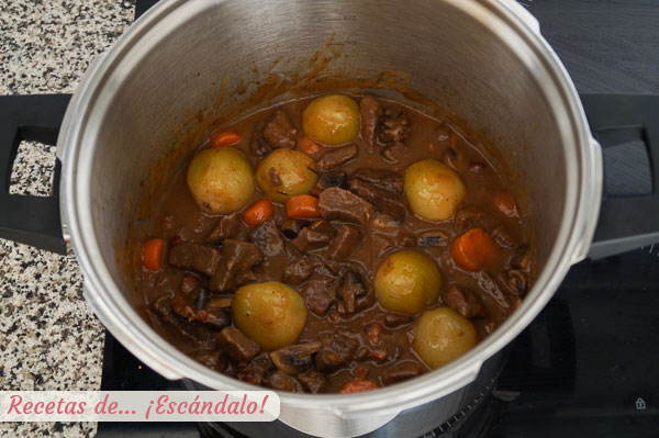 Boeuf bourguignon casero