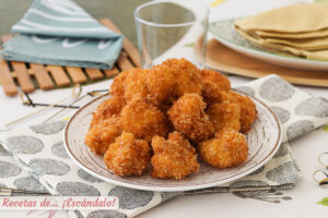 Coliflor rebozada, tierna por dentro y muy crujiente por fuera