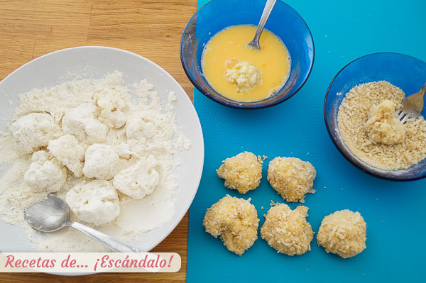 Como rebozar coliflor