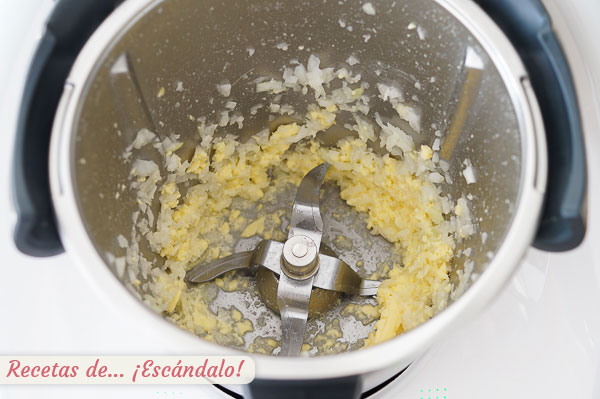 Cebolla con mantequilla carbonara