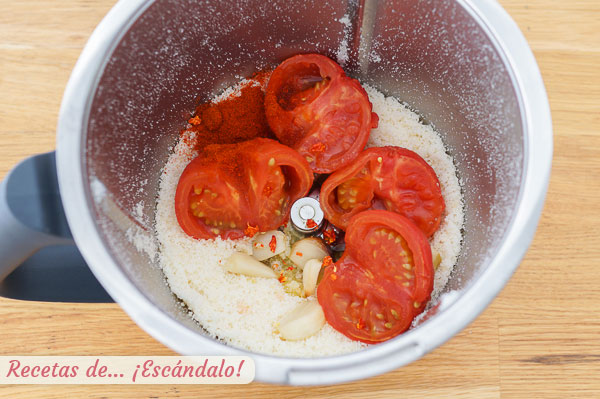 Ingredientes almogrote canario casero