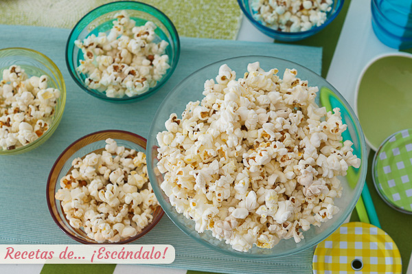 Como hacer palomitas de maiz caseras en sarten o en microondas