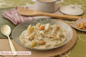 Cardo con salsa de almendras, una receta tradicional sencilla y deliciosa