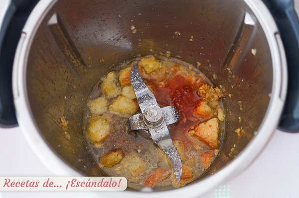 Ingredientes majado ajos thermomix