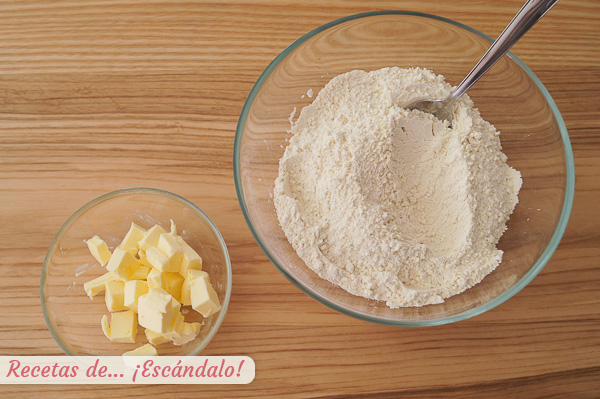 Ingredientes masa scones