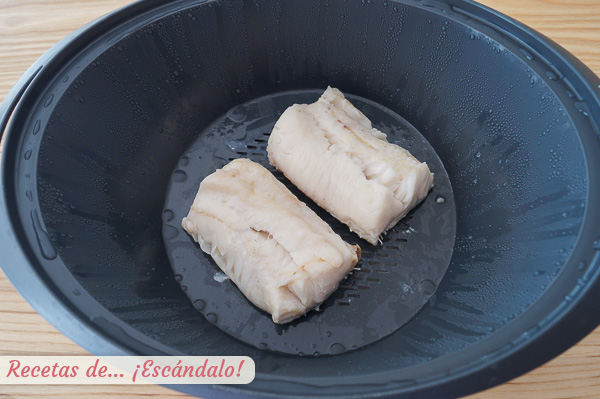 Merluza al vapor Thermomix