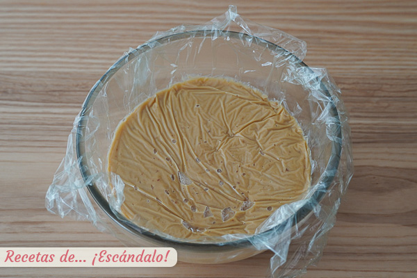 Crema de turron casera para tronco de navidad