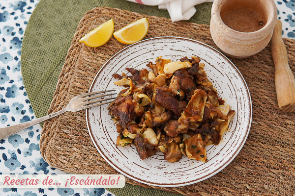 Como hacer oreja de cerdo a la plancha, una receta de tapa tradicional