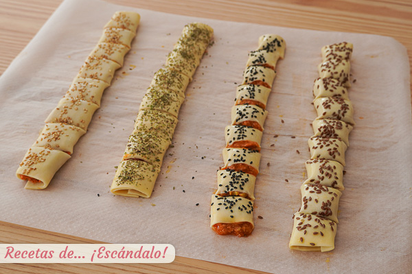 Saladitos caseros de hojaldre