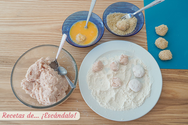 Como rebozar o empanar nuggets de pollo