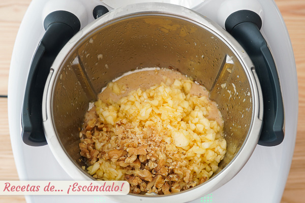 Manzana y nueces para tarta thermomix