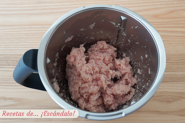 Pechuga de pollo picada