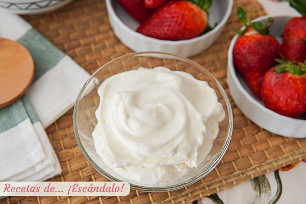 Aprende como hacer nata montada casera, muy facil y con trucos