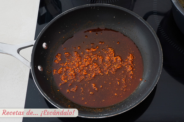 Sofrito ajos pimenton cocido montanes