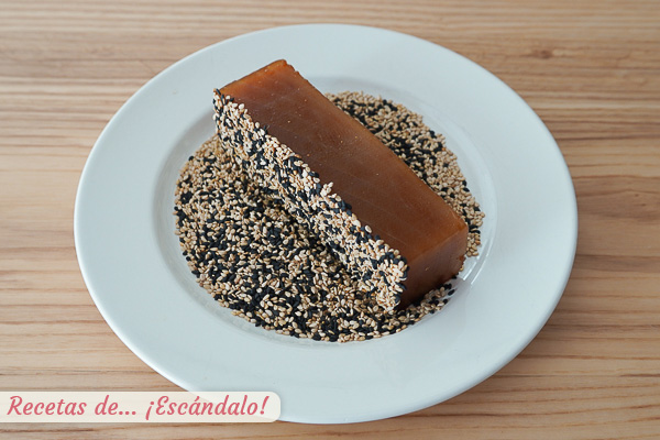 Tataki de atun sesamo