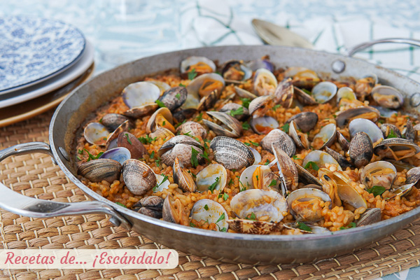 Como hacer arroz con almejas y caldo casero, muy sabroso y sencillo