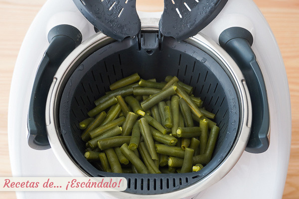 Judias verdes al vapor thermomix