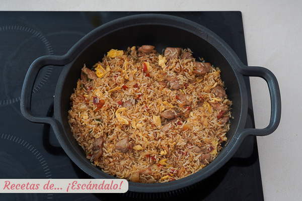 Arroz chaufa peruano salteado
