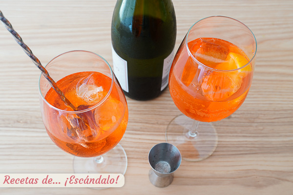 Cava coctel aperol spritz