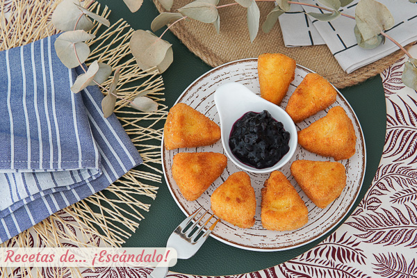 Como hacer queso frito rebozado, un aperitivo delicioso