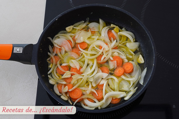 Verduras escabeche caballa