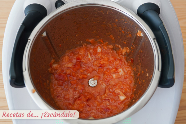 Verduras trituradas relleno empanada thermomix