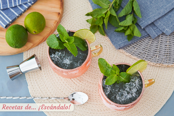 Como hacer el cocktail Moscow mule, refrescante y delicioso