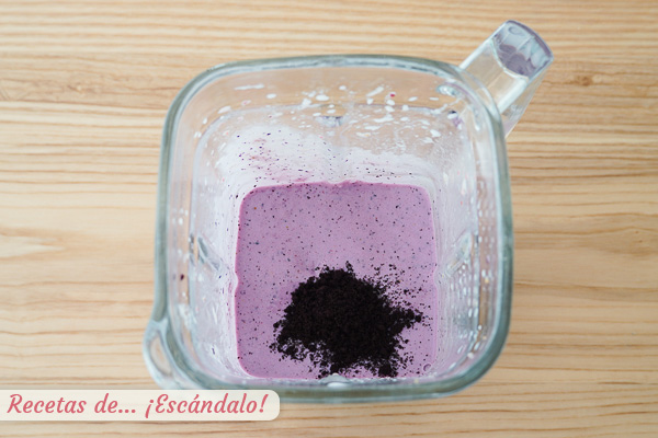 Batido fruta congelada