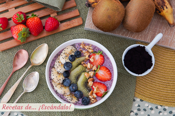 Como hacer acai bowl, ideal para el desayuno