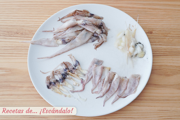 Como limpiar chipirones