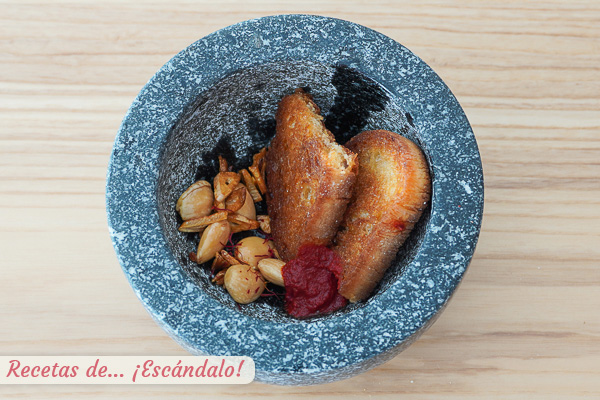 Ingredientes majado suquet peix