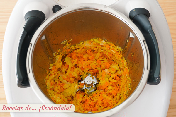 Sofrito verduras pure calabaza thermomix