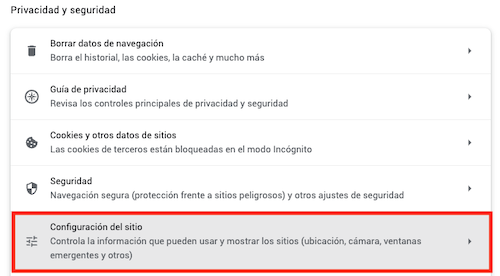 como cancelar suscripción notificaciones push en chrome paso 2